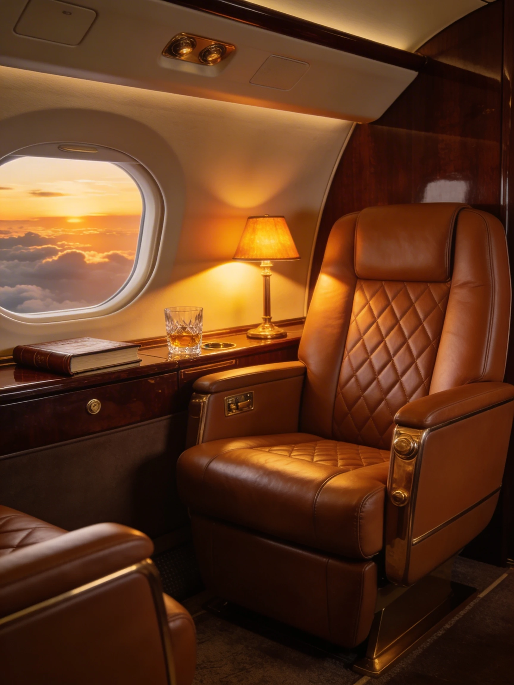 Private jet interior